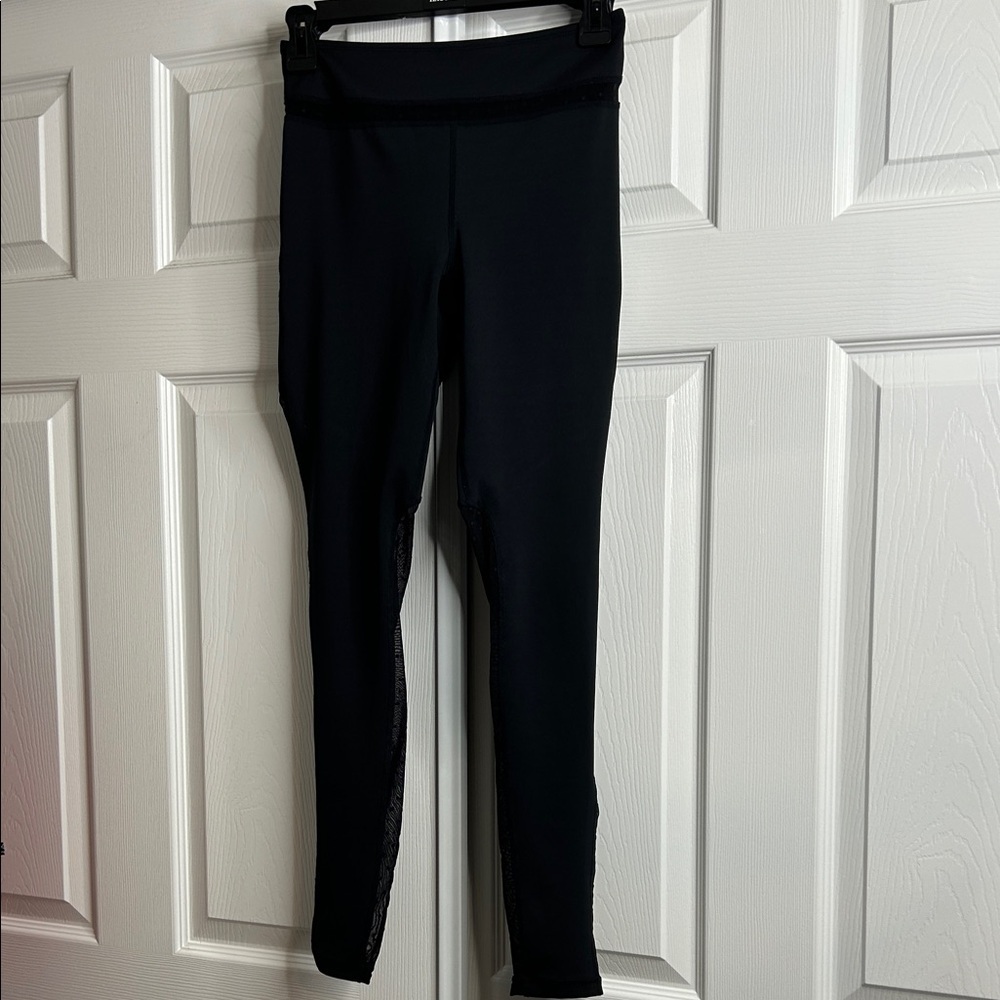 Free‎ People Movement Black Leggings Mesh Detail XS Athletic